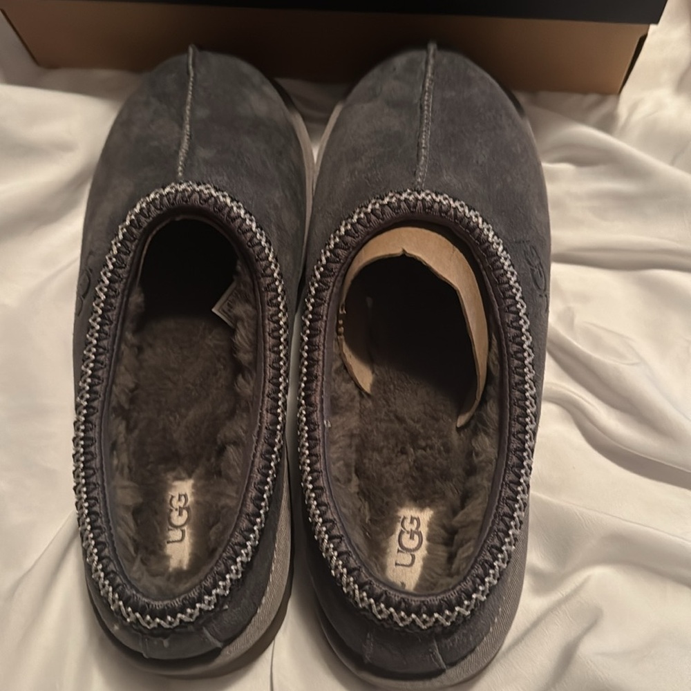 Mens UGG Tasman Slipper Dark Grey size 12 - Picture 5 of 8